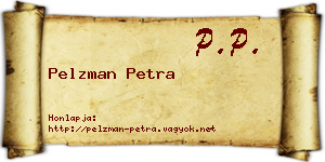 Pelzman Petra névjegykártya